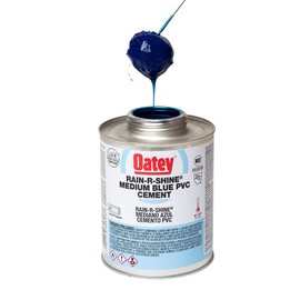 Oatey 30893 16 oz. PVC Rain-R-Shine Medium Body Blue Cement