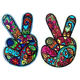 パッチクラブ ラブ＆ピース - アイロン接着･手縫いワッペン