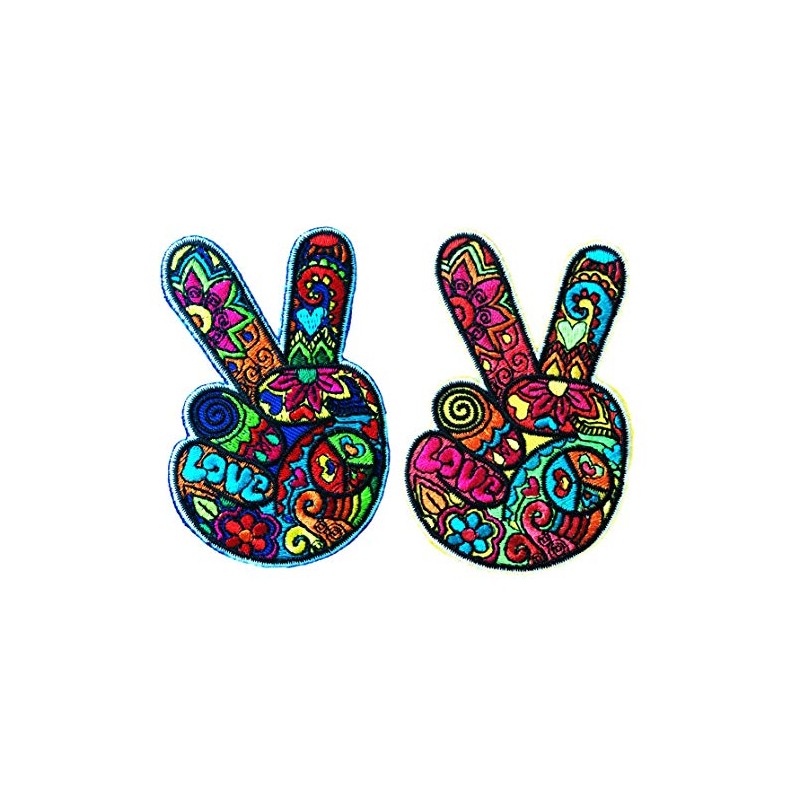 パッチクラブ ラブ＆ピース - アイロン接着･手縫いワッペン