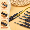 BUOKKON 4 mm Crochet Hooks, Crochet Needle, Ergonomic Soft Grip