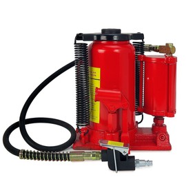Stark Hydraulic 20 Ton Air Bottle Air-Operated Bottle Jack Lift Portable Low Profile Manual Jack Air Jack with Handle
