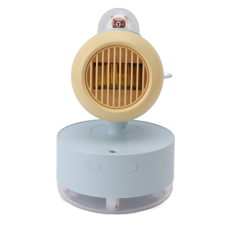 Mini Bear Cooling Fan USB Charging Misting Desktop Fan Table