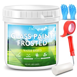 Frosted Glass Paint - 18oz Windows Privacy Paint, UV Resistant and Waterproof Frosted Glass Spray for Bathroom Kitchen Door and Office Window Frosting Surfaces, Peep-Proof Mirror Film