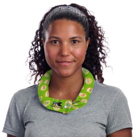 KOOLGATOR Evaporative Cooling Neck Wrap – Reusable Neck Cooler with Long Lasting Relief During Hot Weather Activities, Sports, & Outdoor Work, Happy/Smiles, 1 Pack