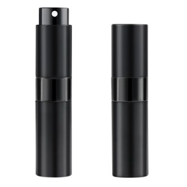 MDDRUIQI 8ML Perfume Travel Refillable Portable Perfume Atomizer Bottle - Stocking Stuffers for Adults Men Women,White Elephant Gifts for Adults,Travel Essentials,Christmas Gifts(Balck,2Pack)