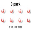 Mini MUDHORN Logo Vinyl Decal Sticker 8-Pack - 1" Small