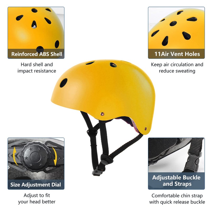 Tourdarson Skateboard Helmet Impact Resistance Ventilation for Youth & Adult