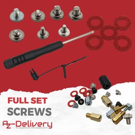 AZ-Delivery M.2 SSD Mounting Screw Set NVMe M.2 Screws for PC Motherboards Compatible with Asus, MSI, Gigabyte, ASRock - Screw Kit for M2 SSD, 21 Pieces