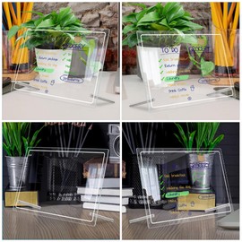 Operitacx 1 Set White Board Dry Erase Table memo Writing Board Desk Dry Erase Board whiteboard for Desk memo Board with Pen Decorative memo Board Desk Board Acrylic Desktop The List Office