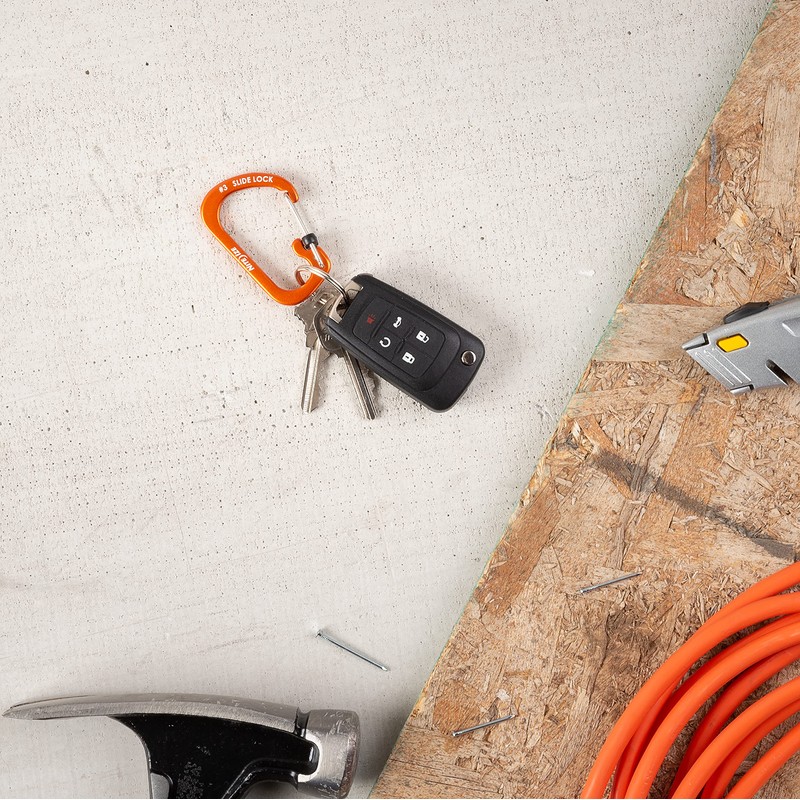 Nite Ize CSLA3-19-R6 SlideLock Carabiner Aluminum #3, Orange