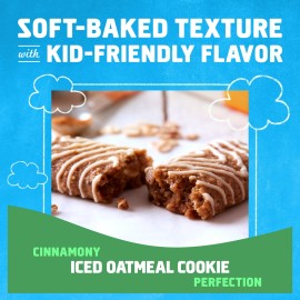 Iced Oatmeal Cookie Flavor Soft Baked Snack Bars, Organic Granola Bars, 6ct