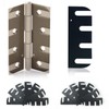 Heavy Duty Door Hinge Shims 12 Pack, High-Strength Metal Hinge