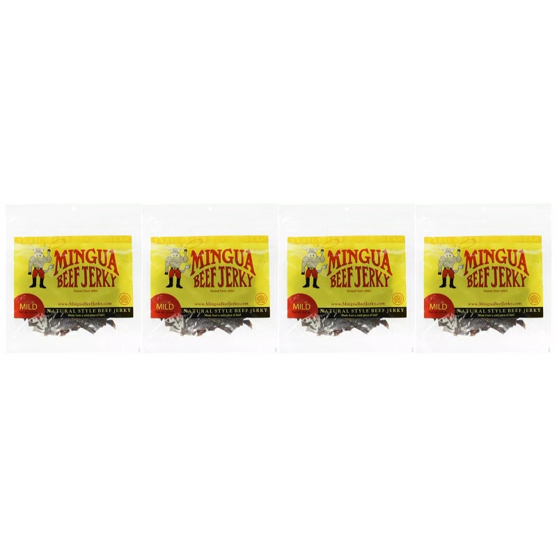 Mingua Mild Beef Jerky 3.5oz Bag [1-Bag]