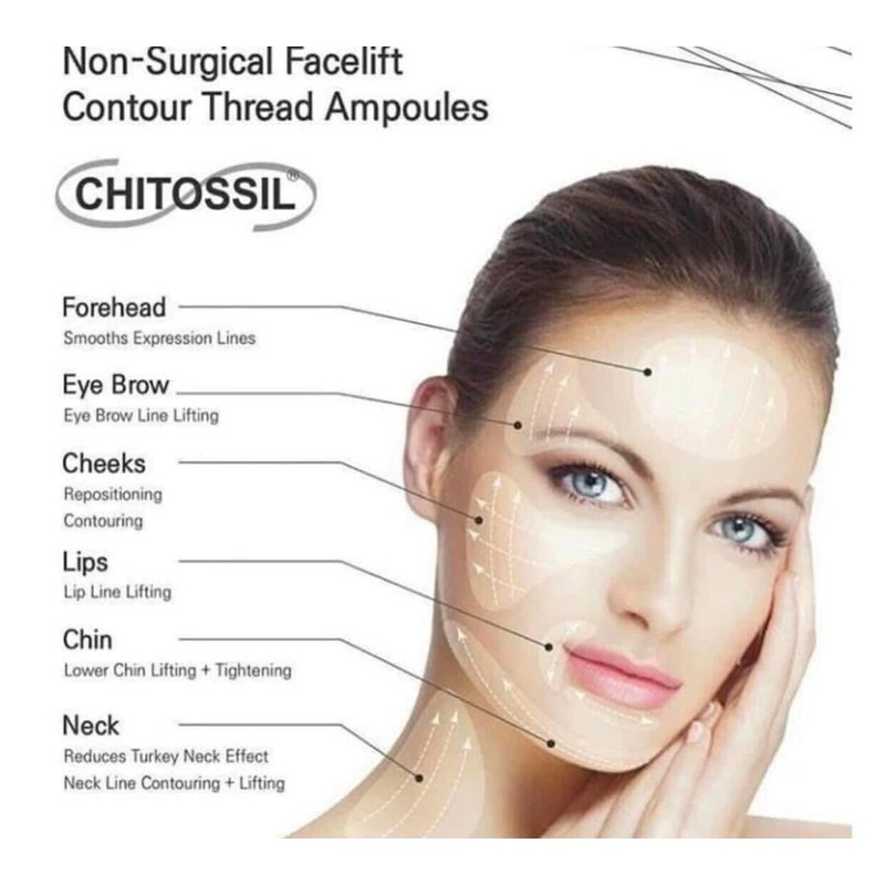 CHITOSSIL Esthemax Chitossil Thread Lifting Ampoule Set Firming Wrinkle AntiAging