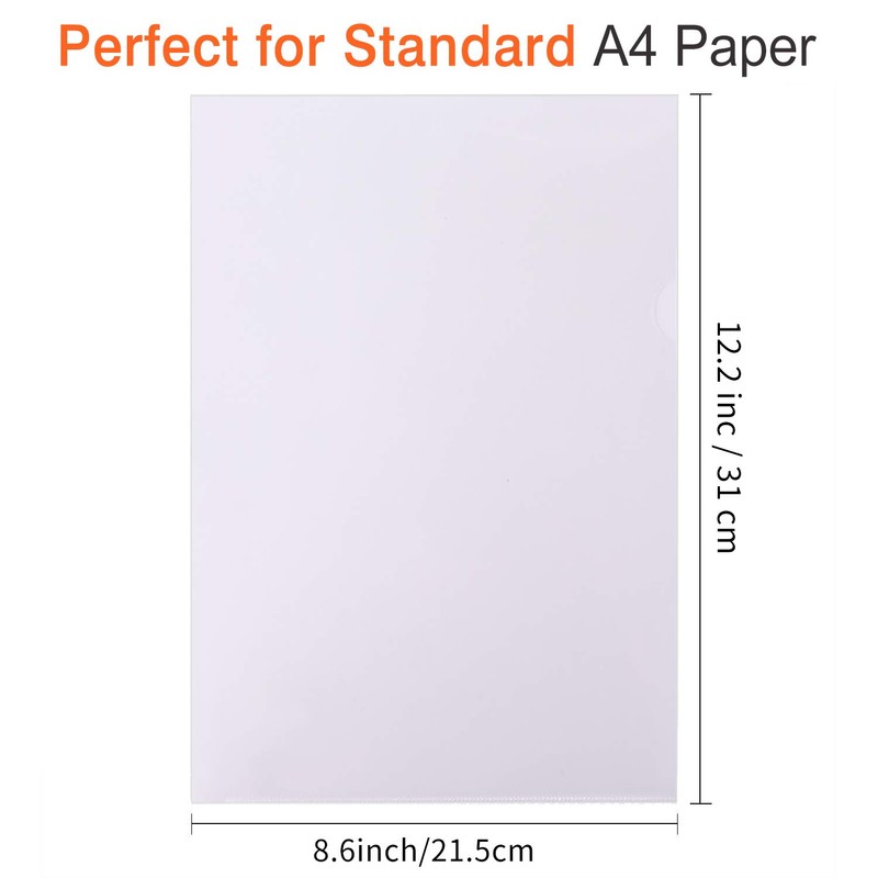 A4 Cut Flush Folder (Pack of 30, 180 Micron PP)