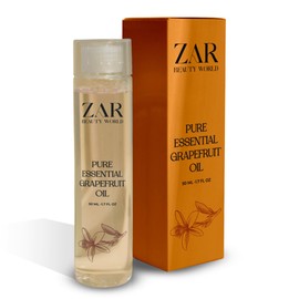 Zar Essential Oil for Skin & Hair: 100% Pure | Reduces Dandruff | Strengthens & Stimulates Hair Growth | Promotes Silky Hair | Enhances Skin Tone & Texture - 50ml (50ML, Grape Fruit)