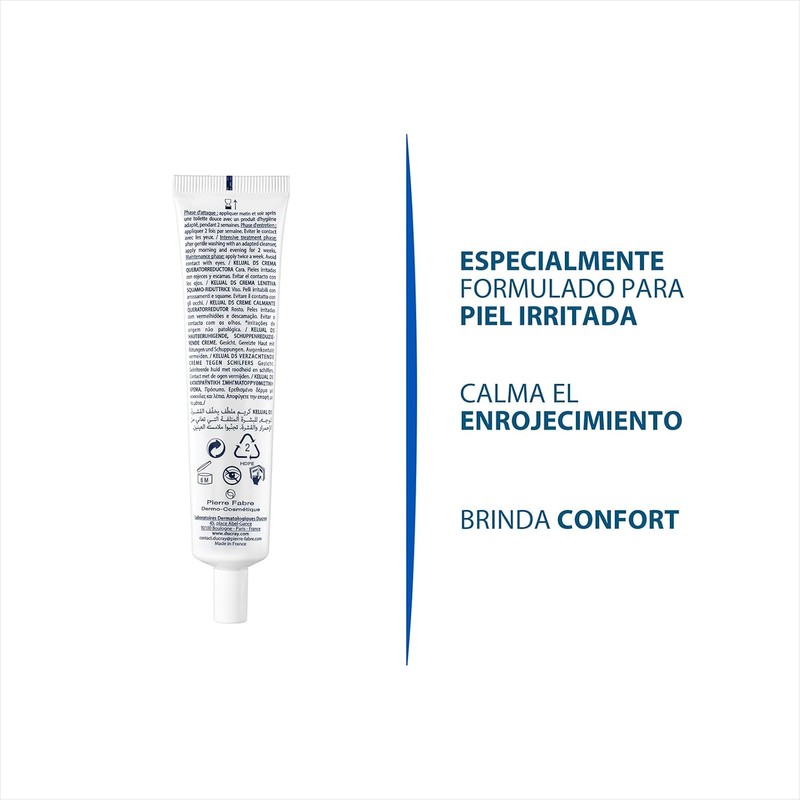 Ducray Kelual Ds, Crema Facial Calmante a Irritación, 40ml