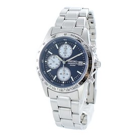 Seiko snd365pc Wristwatch, Men's, Women's, Waterproof, Chronograph, Date, Bracelet Type