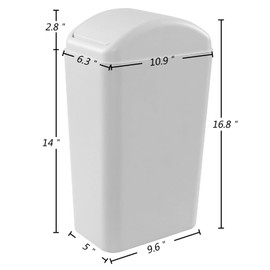 Farmoon Cubo de Basura (14 L), Color Gris