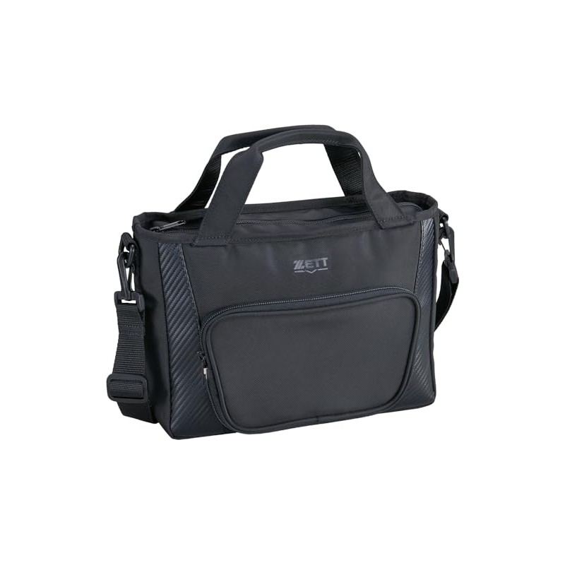 ZETT BA7224 Baseball Tote Bag, Mini Tote Bag, Black