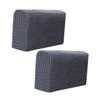 GRIRIW 2pcs Removable Washable Sofa Armrest Covers Couch Arm Protectors