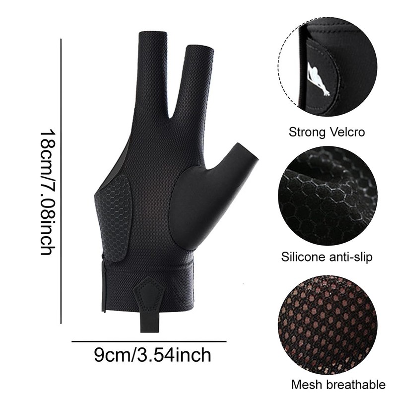MIRKUZI Billiard Gloves 1 Piece Billiard Glove Right Hand Billiard