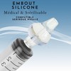 Idaly - 8 Nasal Syringe Tip, Silicone Tips for Nasal