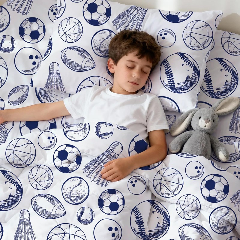 LONAVA Toddler Kids Comforter Set - 4 Pieces Toddler Bedding