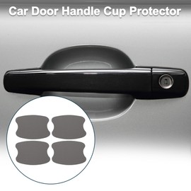 TUCKBOLD Car Magnet Car Door Handle Scratch Protector 73x95mm Anti-Scratches| Door Handle Protective Film Carbon Fiber Gray 4 Pcs