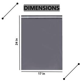 10Pcs Large Postage Bags, 17 x 24" Parcel Bags for Posting Clothes, Self-Seal Mailing Bags, Tamper-Proof Packaging Bags, Vinted Shipping Bags, Postal Bags