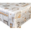 Karina Home Orange on Grey Wood Effect Love Hearts Wipe