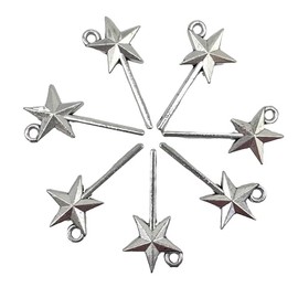 70PC Antique Silver Star Angel Wand Sticks Pendants for Jewelry Bracelet Necklace DIY Craft Making 25.5mmx12.5mm