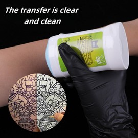 Professional Tattoo Transfer Gel with Green Soap Formula | Tattoo Stencil Gel for Precise Design Transfer | Quick-Drying, No-Residue Skin-Friendly Tattooing Solution for Artists & DIY Enthusiasts