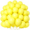 Teselife Yellow Balloons, 100Pcs 12 Inch Matte Yellow Balloons, Latex