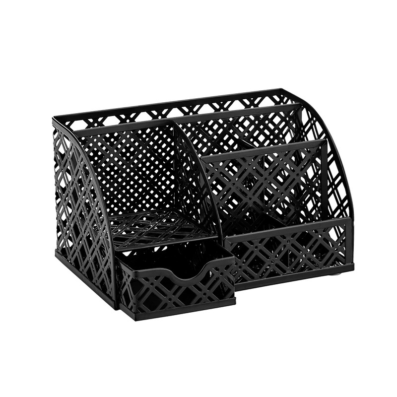 EXERZ Table Organiser/Desk Organiser/Desk Tidy/Pen Holder - Metal, Drawer, Tweezers