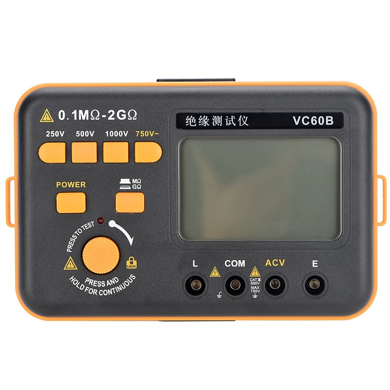 VC60B LCD Digital Insulation Resistance Tester MegOhm Meter Testers Measure
