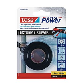 tesa 56064-00005-00 Extreme Repair Tape - Cinta de reparación (2,5 m x 19 mm), color negro