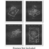 Computer Hardrive Patent Wall Art Prints - set of 4