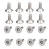 sourcing map M2-0.4x4mm Flat Head Torx Security Screws, 16Pcs 304