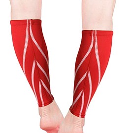 Calf Compression Sleeve Men & Women (1 Pair) – Footless Calf Sleeves for Shin Splints Support – Breathable Neoprene Fabric Shin Sleeves for Calf Support – Ideal For Running, Cycling & Hiking