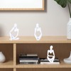 TenaLucy Pack of 3 Thinker Sculpture, Thinker Statue Modern Figures