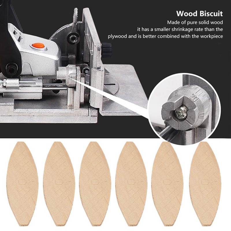 01 Wood Biscuit Joiner, Solid 100pcs Stable Biscuit Jointer, Woodworking
