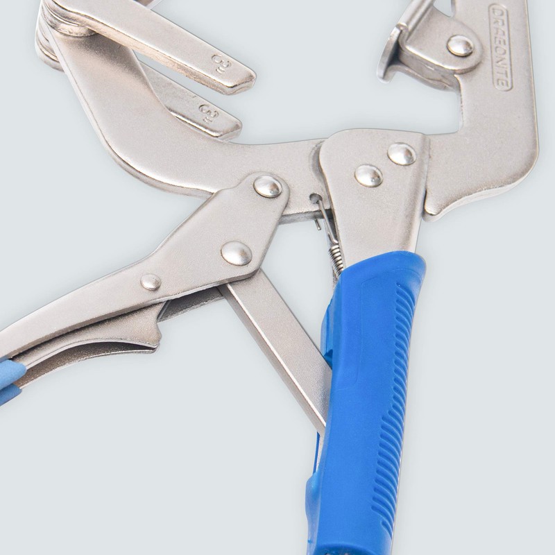 DRAGONITE 10 inch Welding Pipe Plier, Locking C-clamp with Large