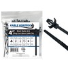 Kable Kontrol Winged Push Mount Cable Ties Nylon, 4 Inch