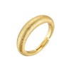 Kokoma Minimalist Gold Plated Chunky Statement Ring, Adjustable Open Band