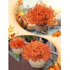 Apipi 12 Pcs No Fade Faux Mums Flowers Fall Decor