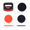 Plastic Air Hockey Strikers/Pushers, 2 PCS 4" Plastic Black Air