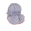 Sterntaler Baby Girls' Peaked Cap Ties, Neck Protection and Grapefruit