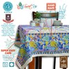 Tree of Life Tablecloth for Square Tables, Cotton Floral Kitchen