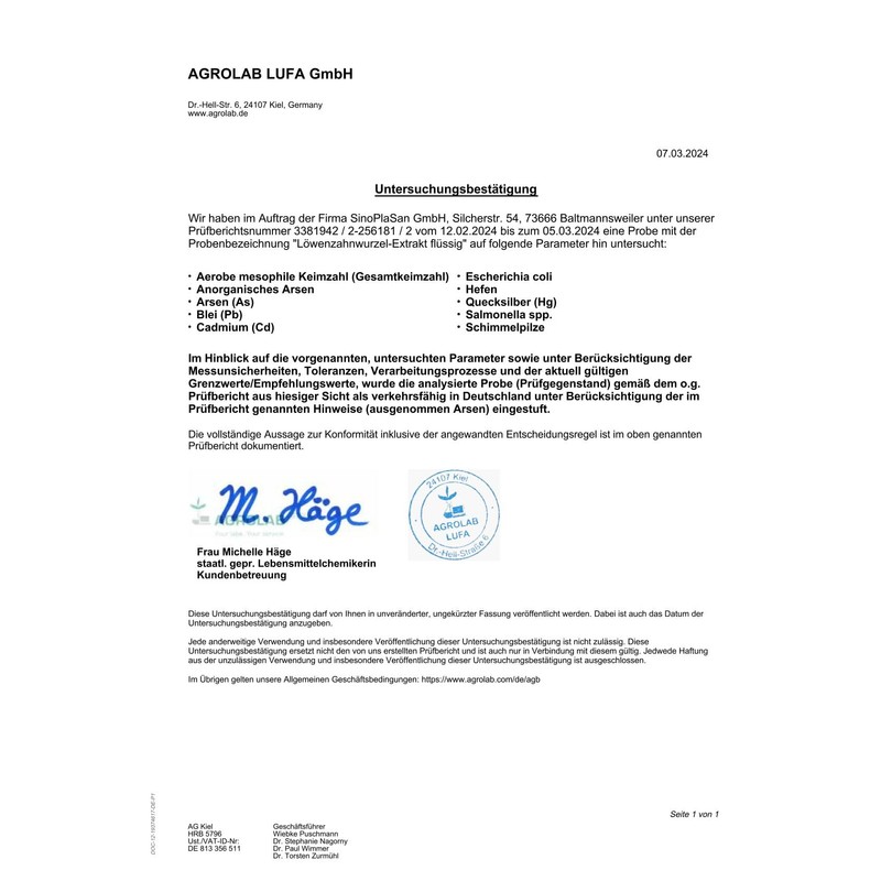 Dandelion Root Extract Liquid | 100% Natural and Natural |